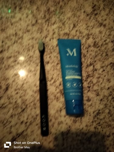 Customer photo review of Mouthology Toothpaste (1 pack)