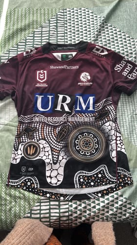 Customer photo review of 2025 Manly-Warringah Sea Eagles Indigenous Jersey