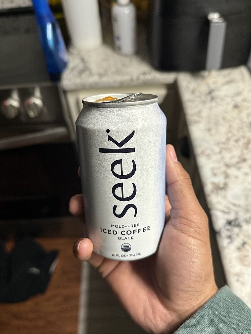 Customer photo review of Seek® Organic Mold-Free Iced Coffee