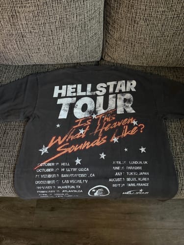 Customer photo review of Hellstar Studios Biker Tour Tee Grey