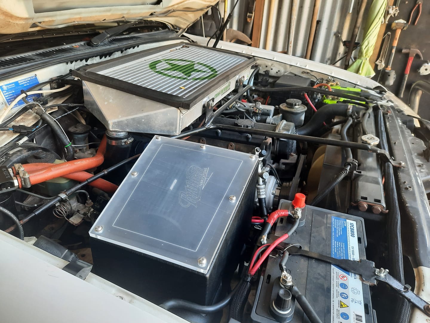 Customer photo review of Custom Air box to suit Toyota Landcruiser 100/105 Series  1HZ - 1HD - 1HFTE Pod Filter Style