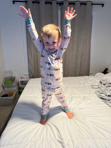 Customer photo review of Fun On The Farm Two-Piece Pajamas