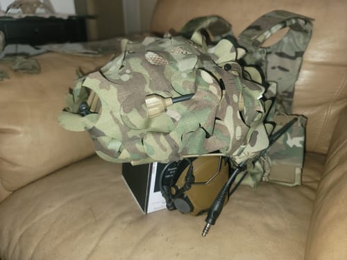 Customer photo review of Predator Ghillie™ Helmet Cover