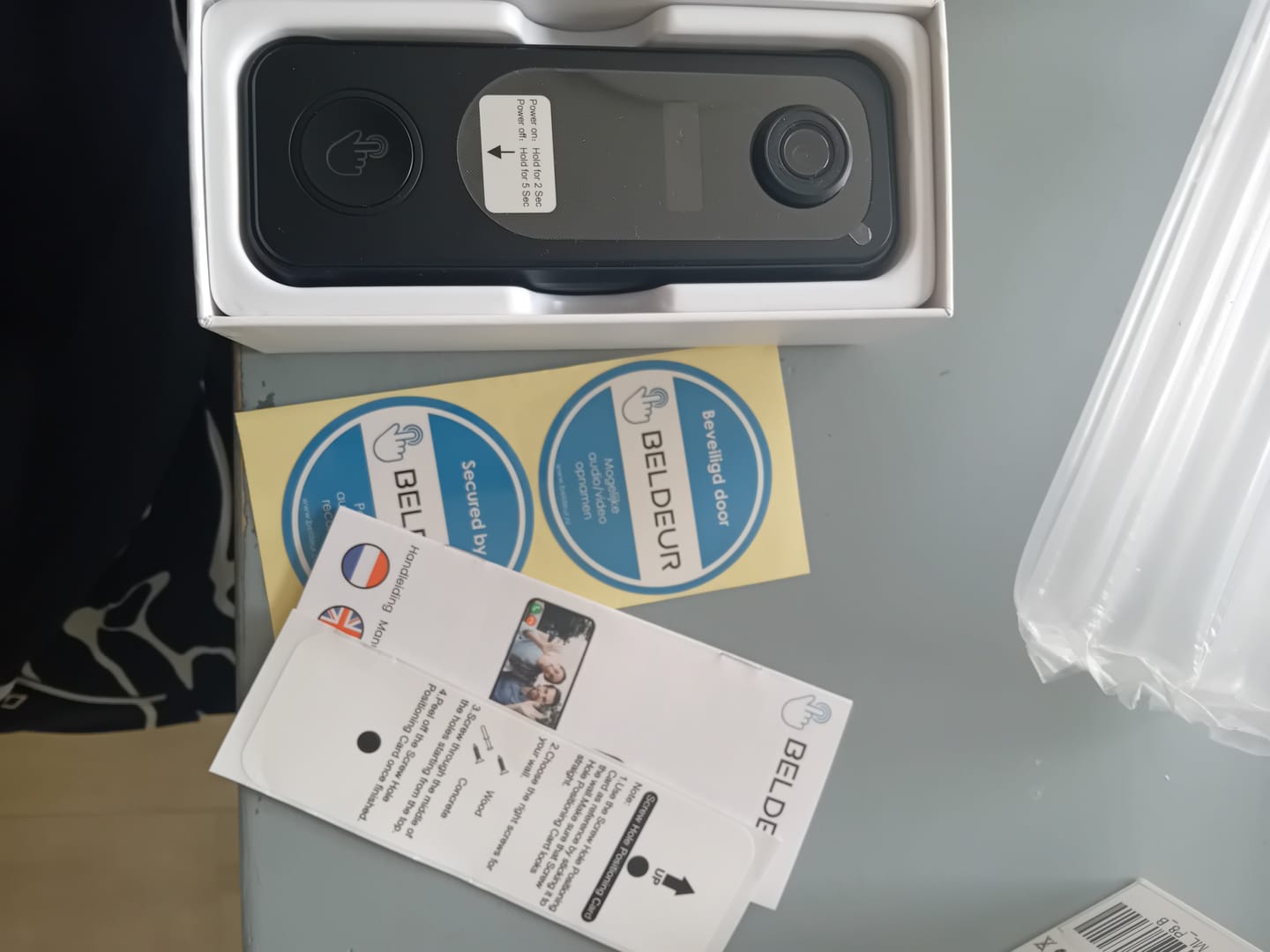 Customer photo review of Draadloze Video Deurbel Totaalpakket