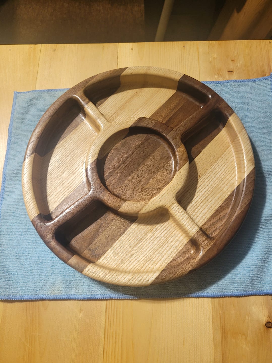 Customer photo review of 11.75x11.75" Five Pocket Tray 10 Acrylic Router Template