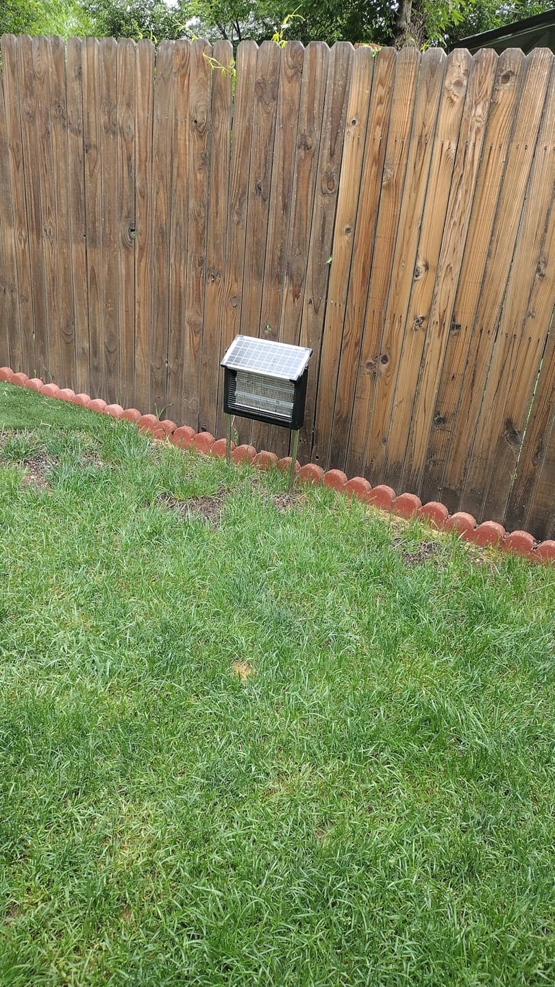 Customer photo review of Upgraded Solar Bug Zapper Outdoor-20W Solar Panel