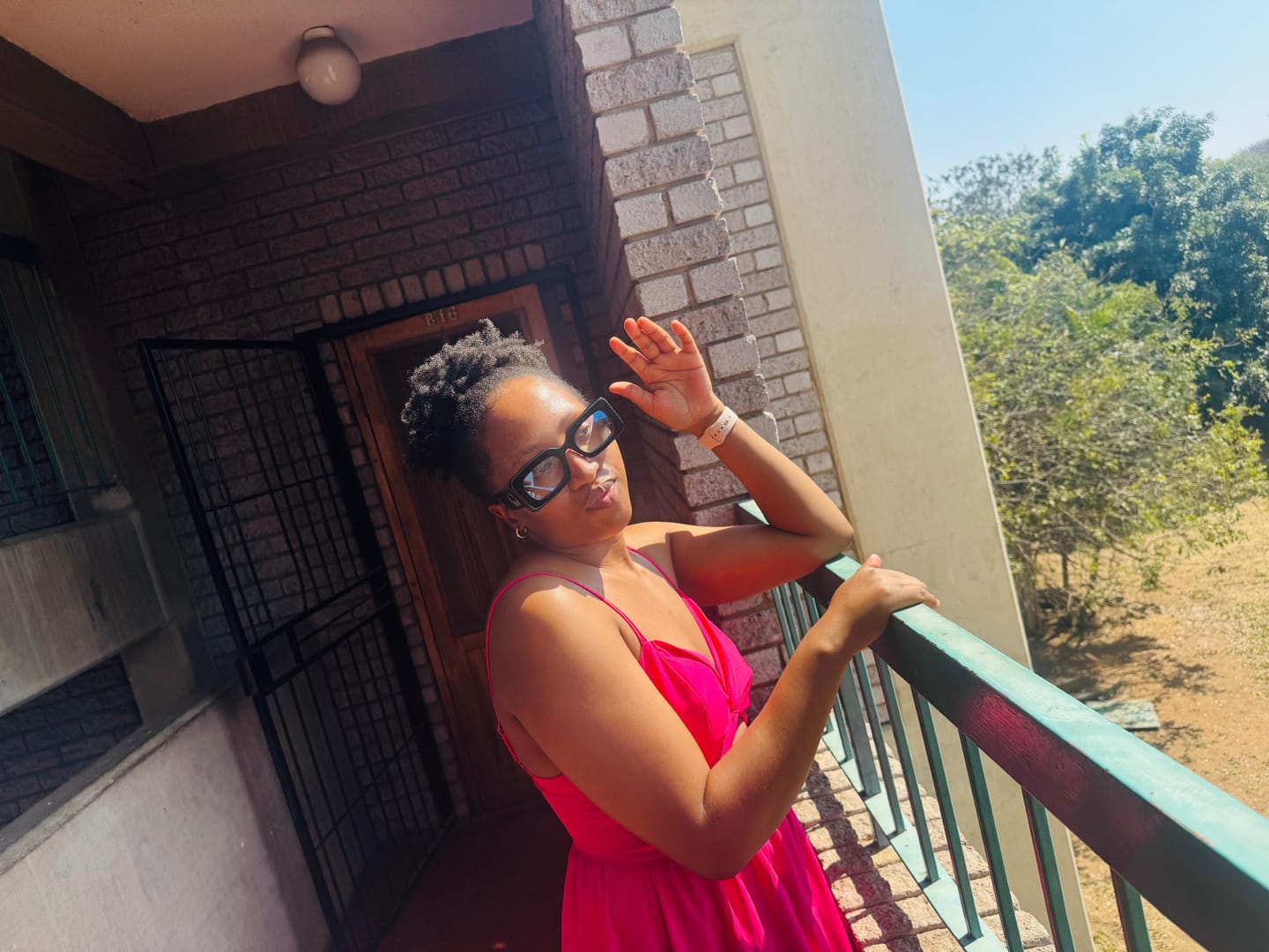 Customer photo review of Era Clear Lens Empire Sunglasses