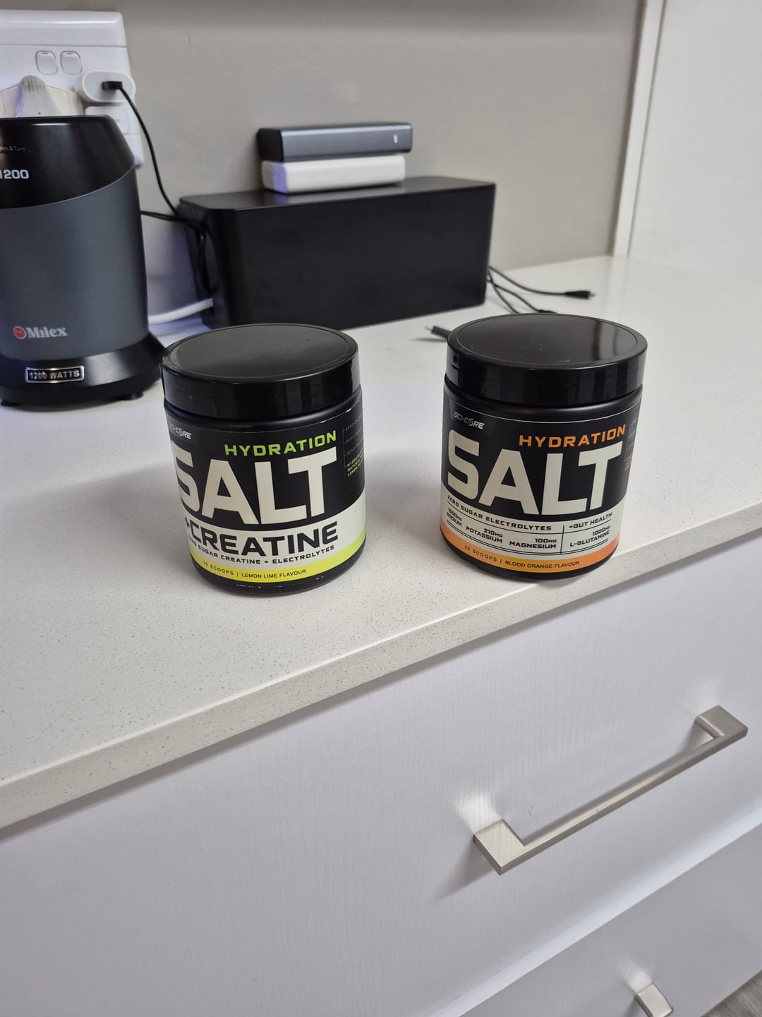 Customer photo review of HYDRATION SALT + CREATINE Lemon Lime