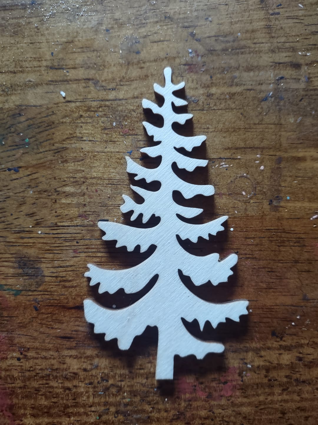 Customer photo review of Unfinished Wood Pine Tree Shape - Craft - up to 46"