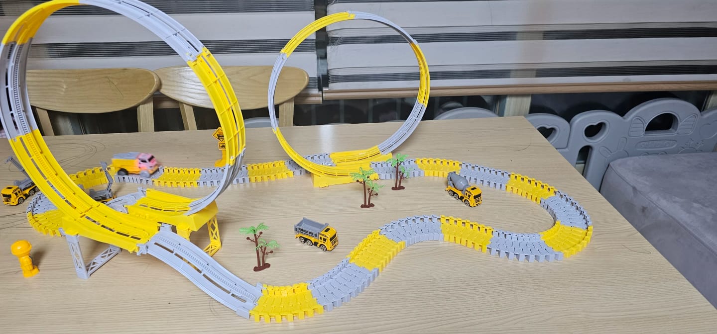 Customer photo review of Montessori FlexiPath™ – Educational Adventure Track | Construction Site