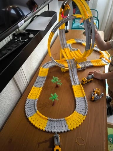 Customer photo review of Montessori FlexiPath™ – Educational Adventure Track | Construction Site