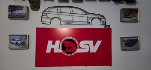 Customer photo review of Custom Car & 4WD Metal Wall Art