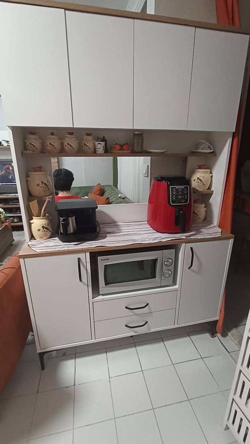 Customer photo review of Rani JE168 Çok Amaçlı Dolap 6 Kapaklı 2 Çekmeceli Kiler Mutfak Dolabı Beyaz - Sepet Ceviz