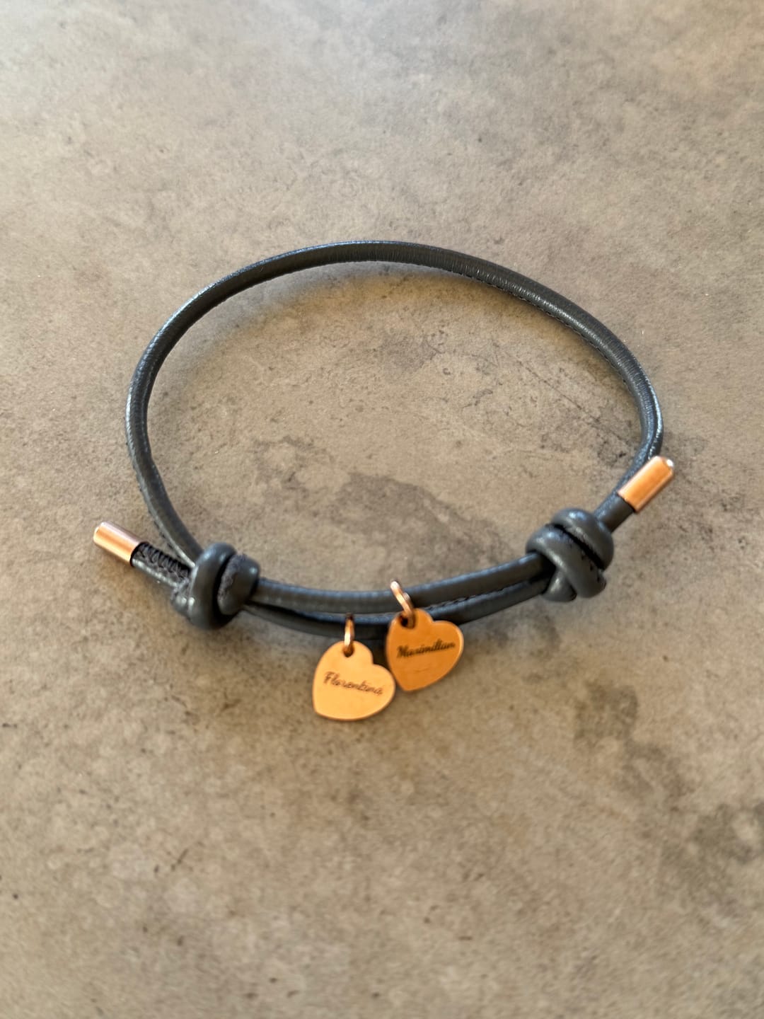 Customer photo review of Meine Liebsten - Familien-Lederarmband