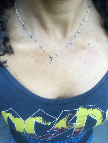 Customer photo review of collana diamantini multicolor