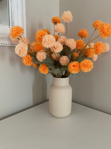 Customer photo review of Fleur de Kiku - Orange (10 tiges/ 50 pompons)