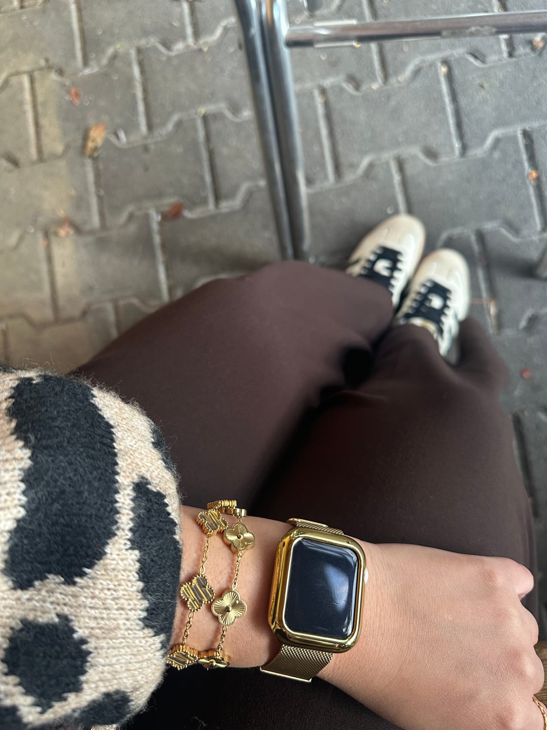 Customer photo review of Golden Lucky Leaf Abbaddon Armband 14K Vergoldet