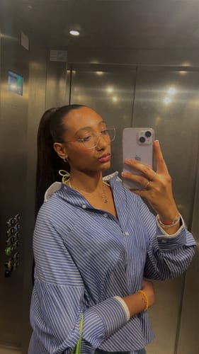 Customer photo review of Faux piercing Camille