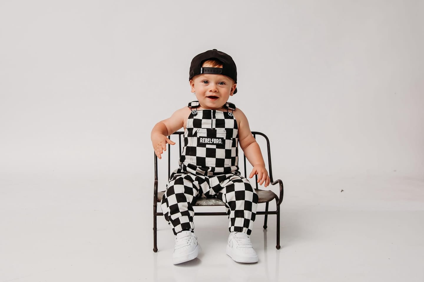 Customer photo review of Overalls in Venice (Checkered)