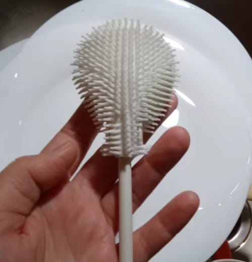 Customer photo review of Foldable Cleaning Silicone Brush
