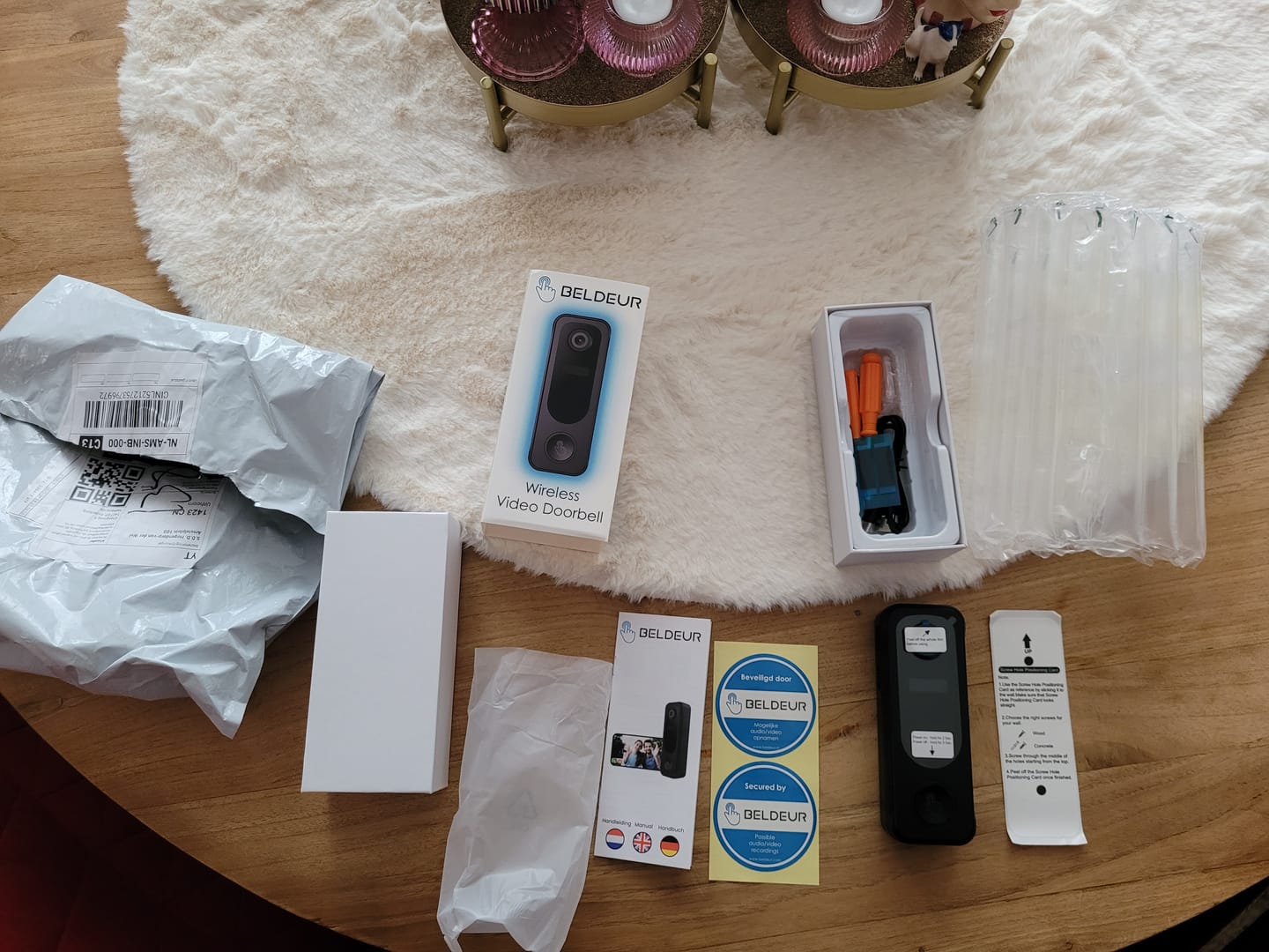 Customer photo review of Draadloze Video Deurbel Totaalpakket