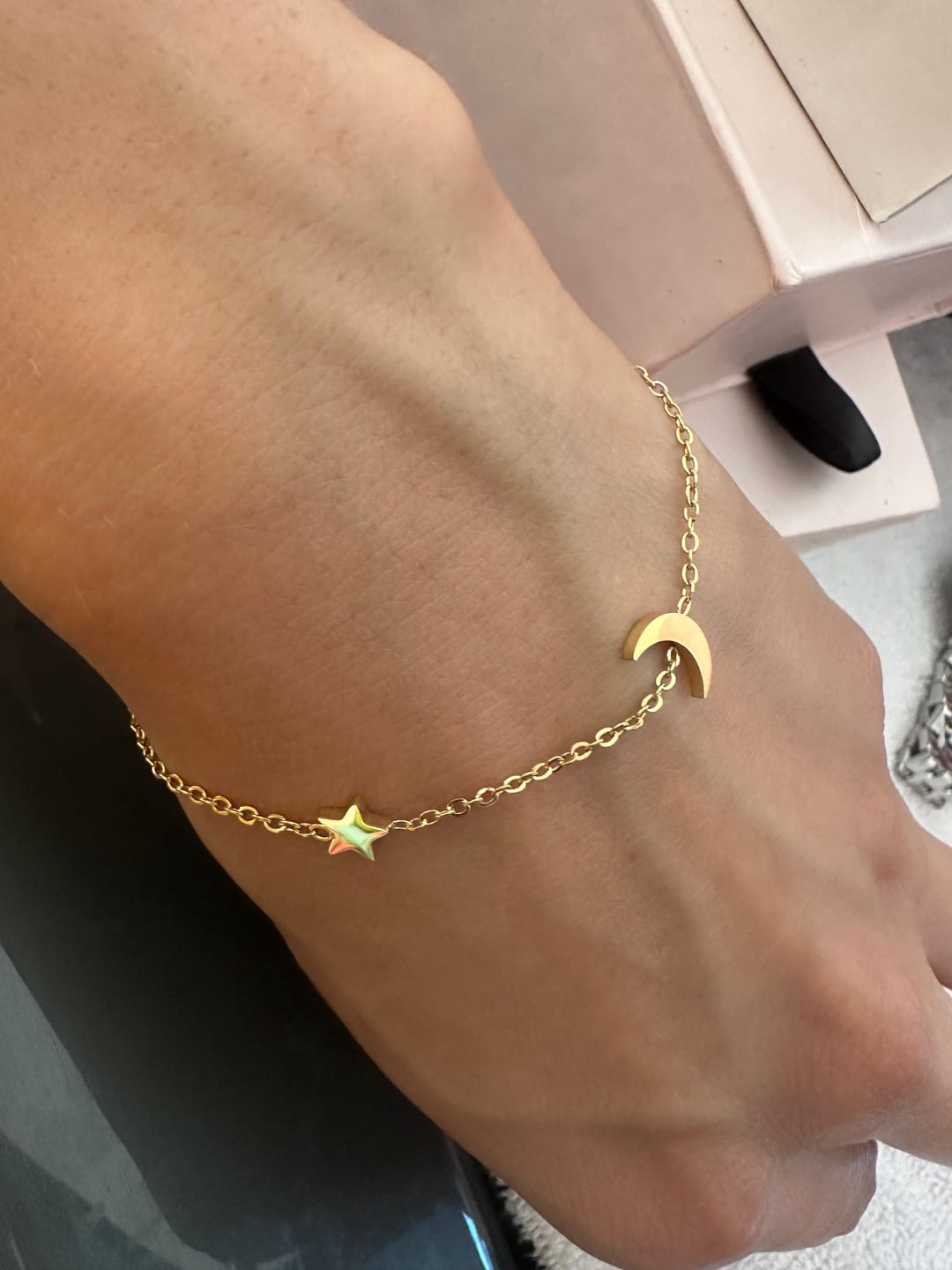 Customer photo review of Star Moon Bracelet