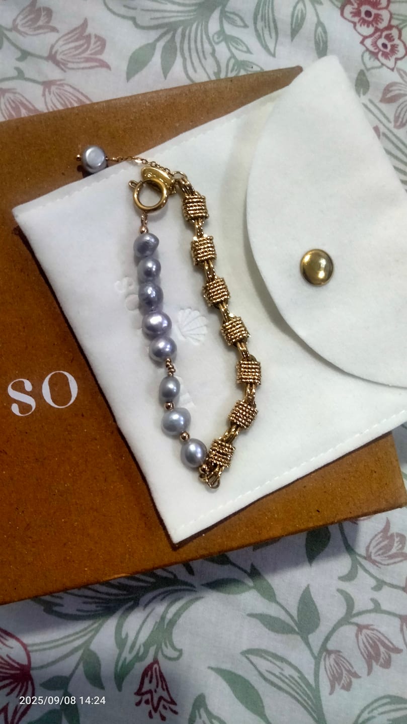 Customer photo review of The Margot Pearl Bracelet