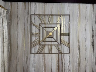 Customer photo review of Thomas Kent London. Summer House Outdoor/Indoor Wall Clock Square Taupe