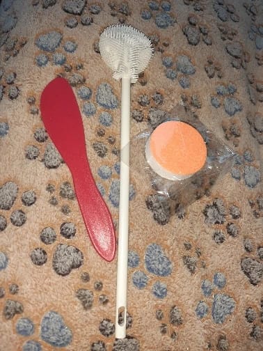 Customer photo review of Foldable Cleaning Silicone Brush