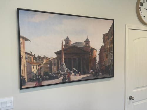 Customer photo review of View of the Pantheon, Rome | Ippolito Caffi | 19th Century