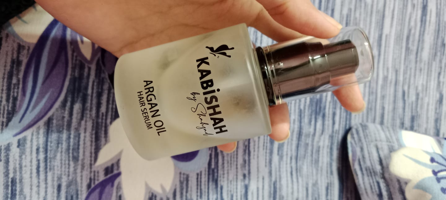 Customer photo review of Argan Oil Hair Serum