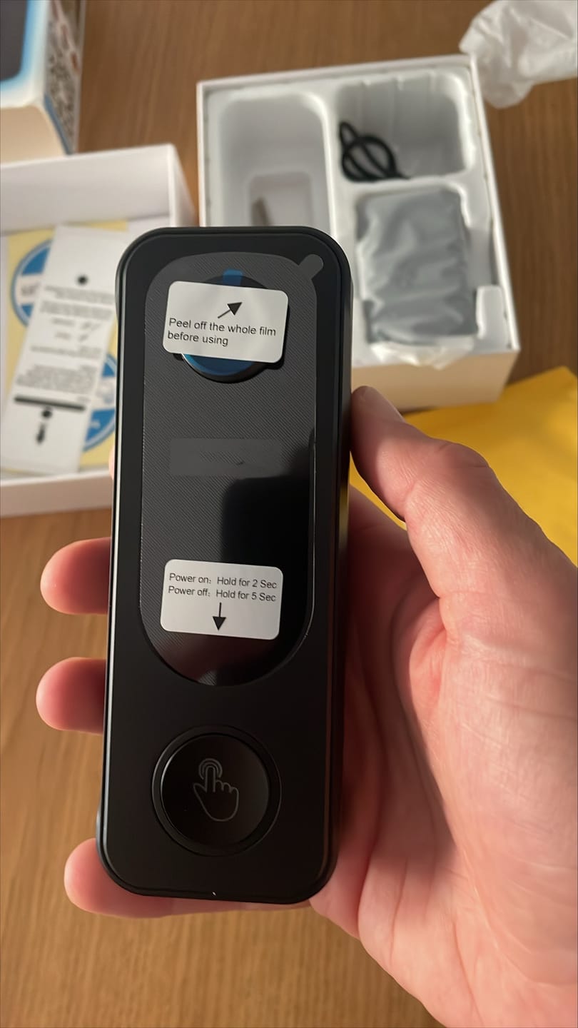 Customer photo review of Draadloze Video Deurbel Totaalpakket