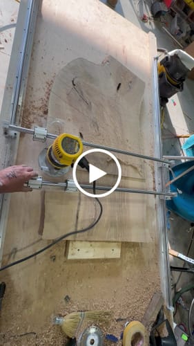 Customer video review of Router Sled Acrylic Router Base & Brackets