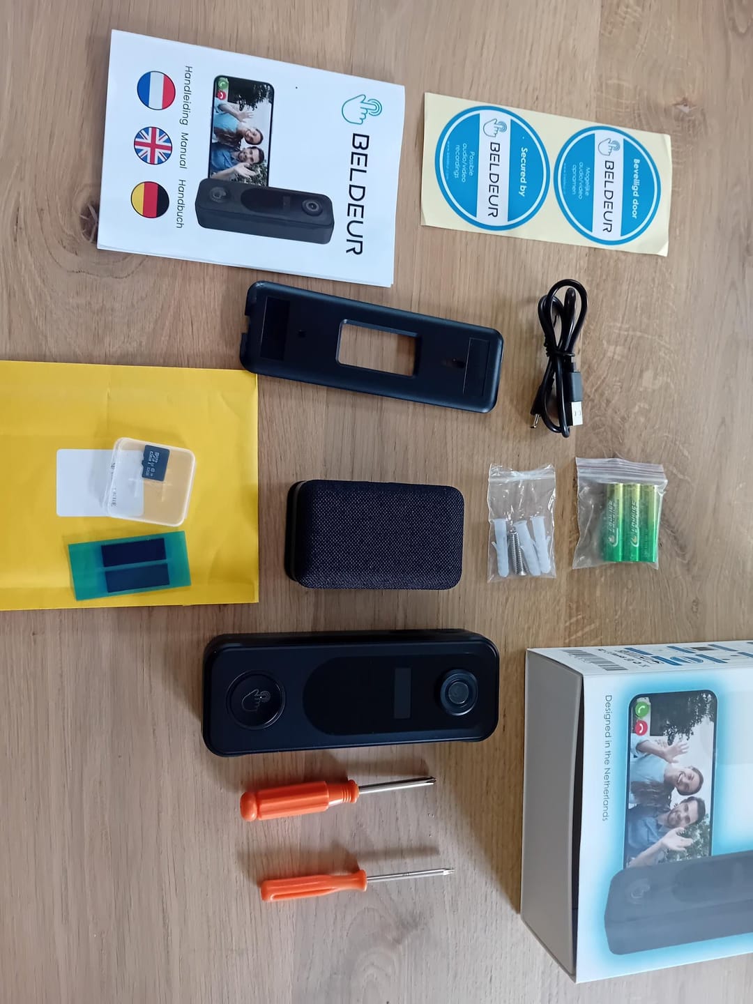Customer photo review of Draadloze Video Deurbel Totaalpakket