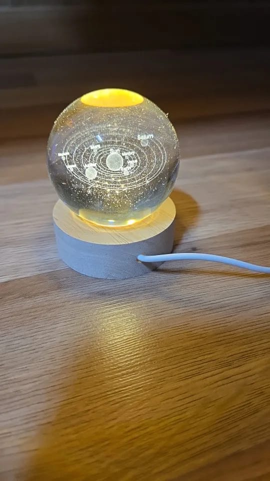 Customer photo review of Crystal Space Lamp