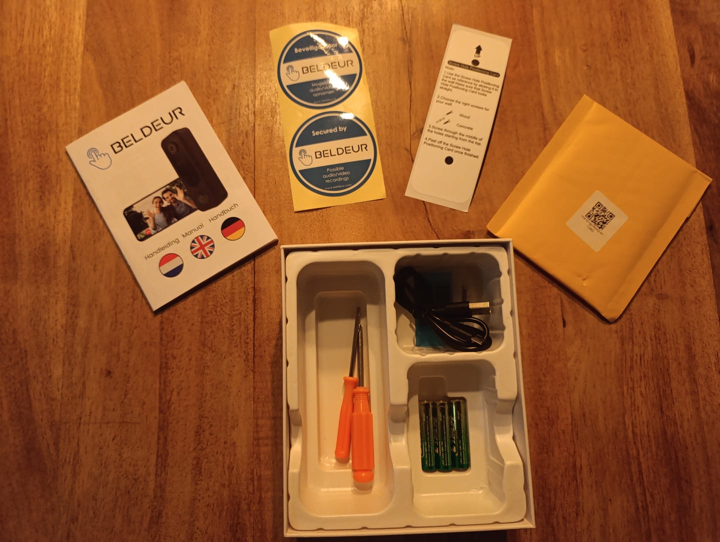 Customer photo review of Draadloze Video Deurbel Totaalpakket