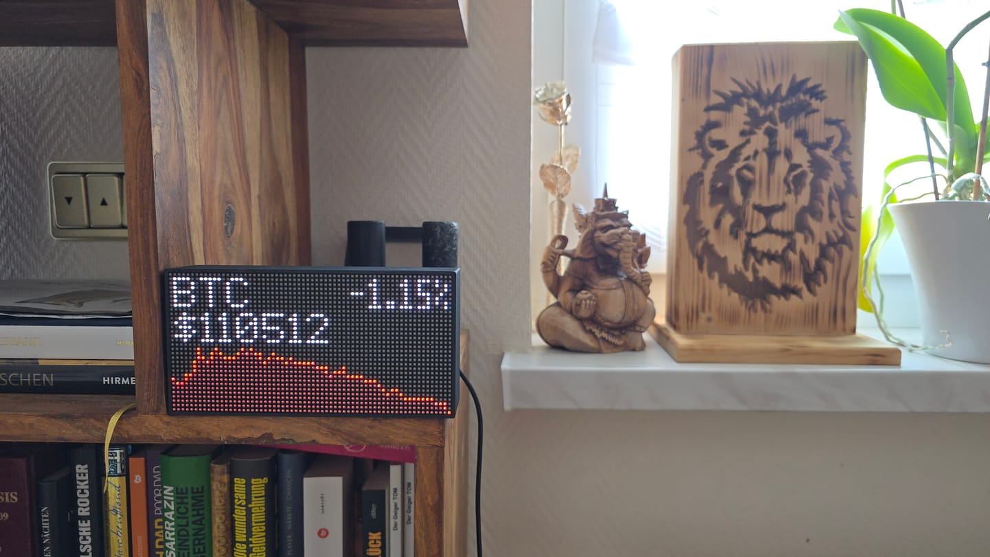Customer photo review of Ticker Box Display