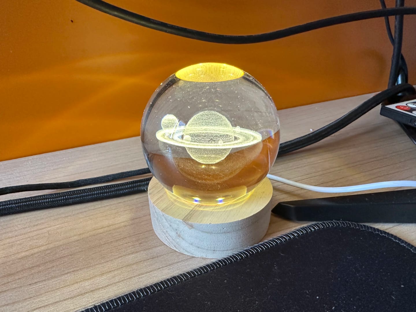 Customer photo review of Crystal Space Lamp