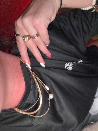 Customer photo review of Herringbone Necklace - 3mm