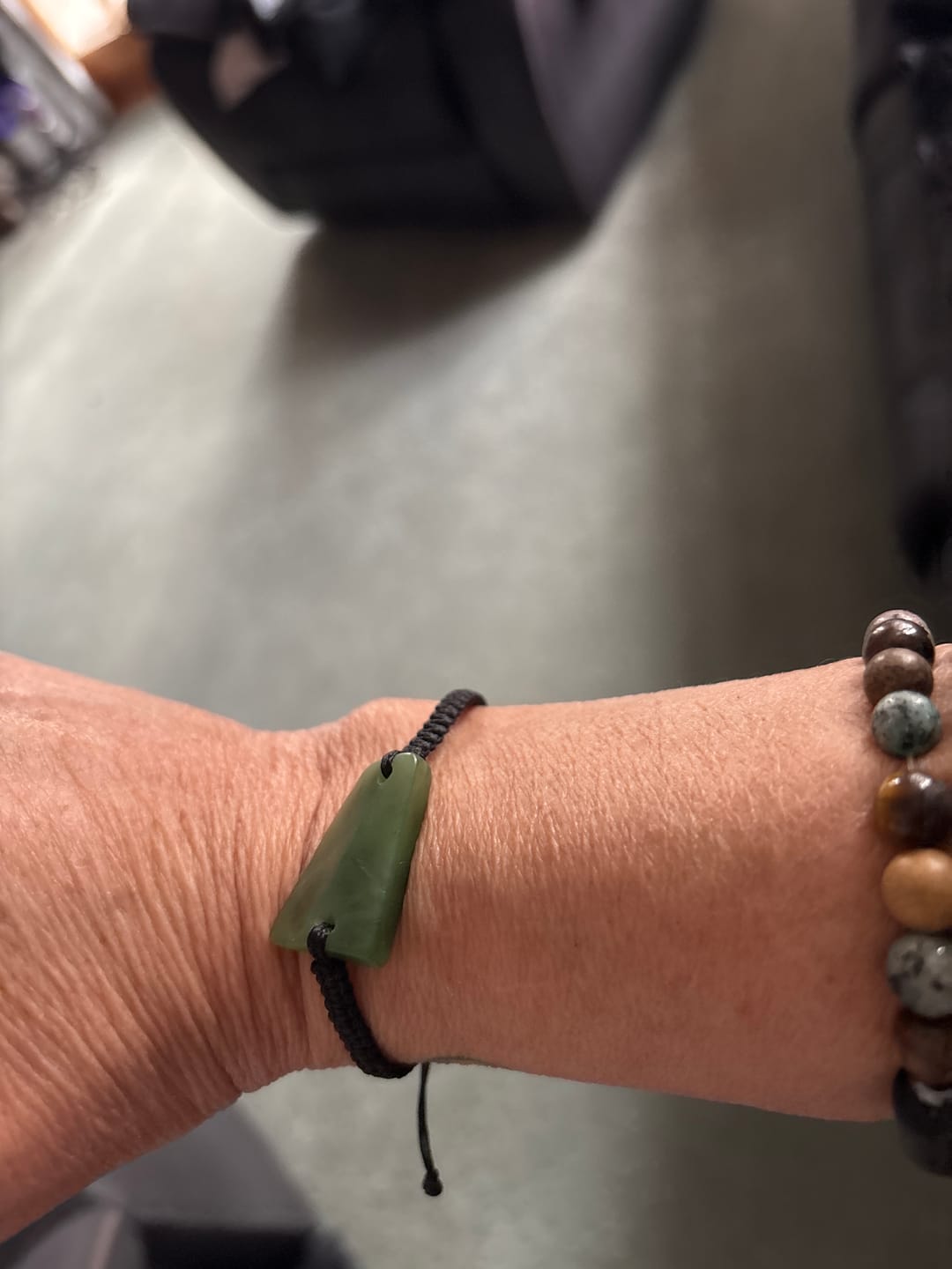Customer photo review of Greenstone Bracelet