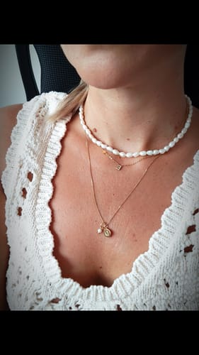 Customer photo review of Collana Chicco di riso semplice