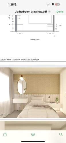 Customer photo review of Sunstone Wallpaper  - 5 Colours