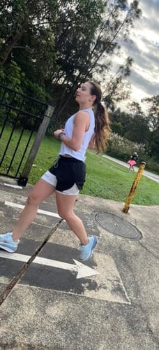 Customer photo review of 'Warrior's Prayer' Women's Performance Shorts