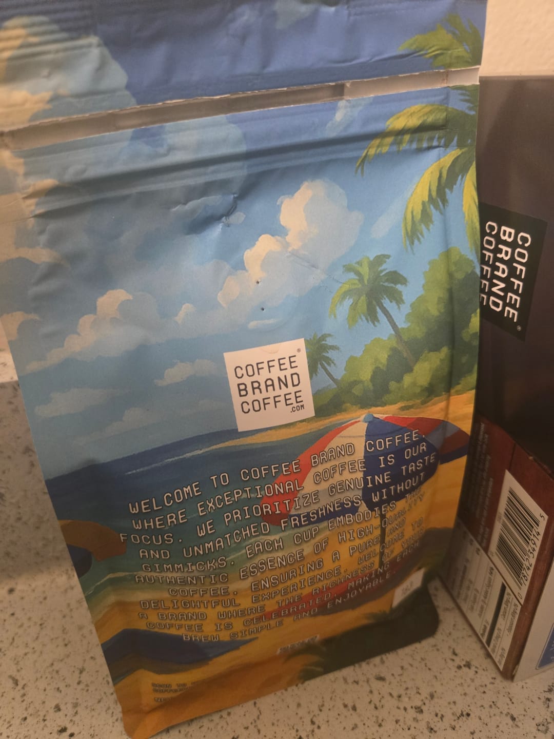 Customer photo review of Blackberry Cream Flavored Coffee