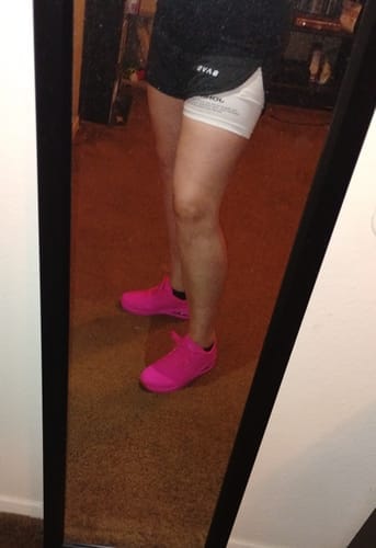 Customer photo review of John 3:16 'The Cross' Women's Performance Shorts