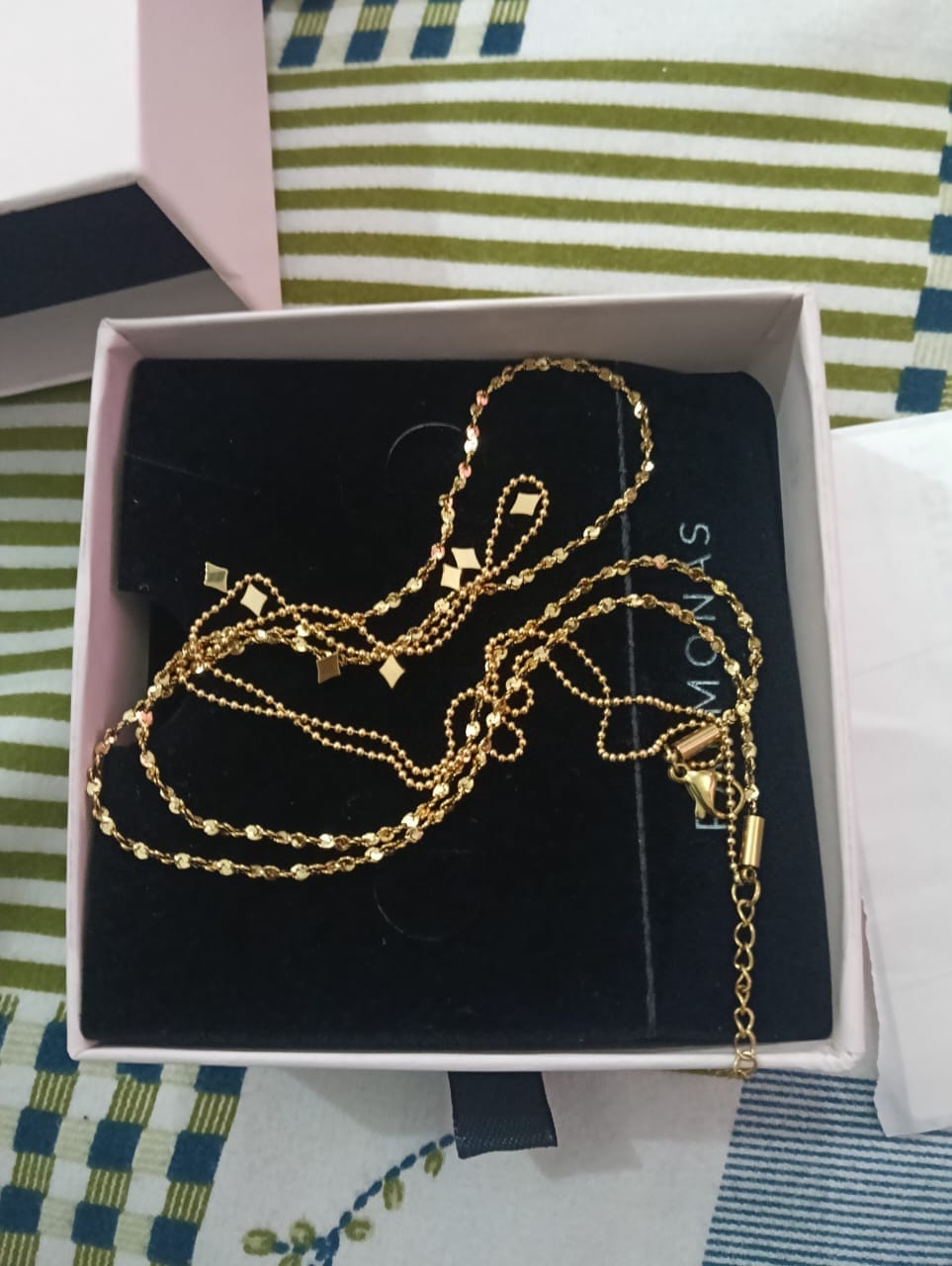 Customer photo review of Star Charm Double Layered Necklace