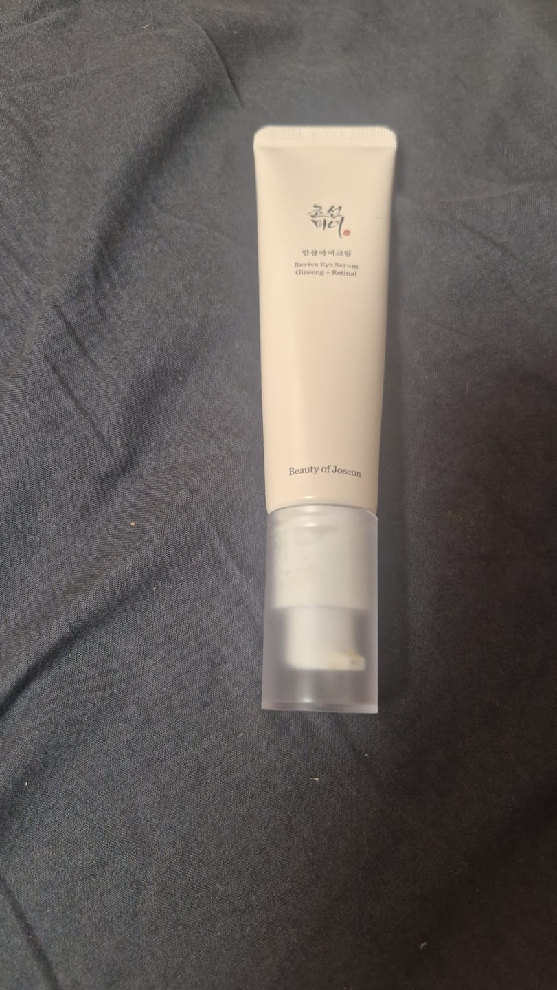 Customer photo review of Krēms ādai ap acīm ar žeņšeņu un retinālu Beauty Of Joseon Revive Eye Serum Ginseng + Retinal