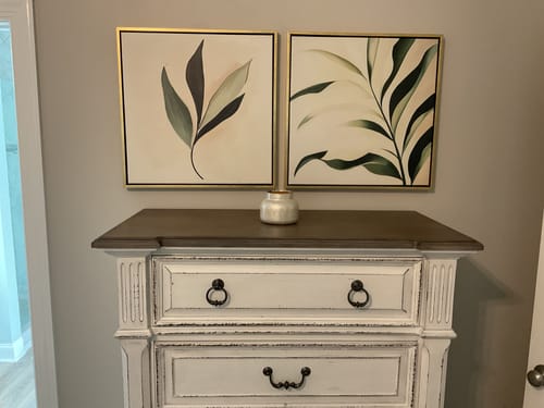 Customer photo review of Spring Foliage Canvas Art