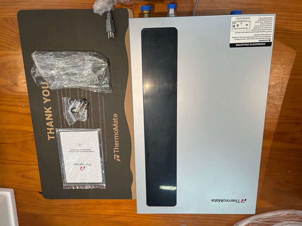 Customer photo review of 5.28 GPM Condensing Residential Natural Gas Tankless Water Heater
