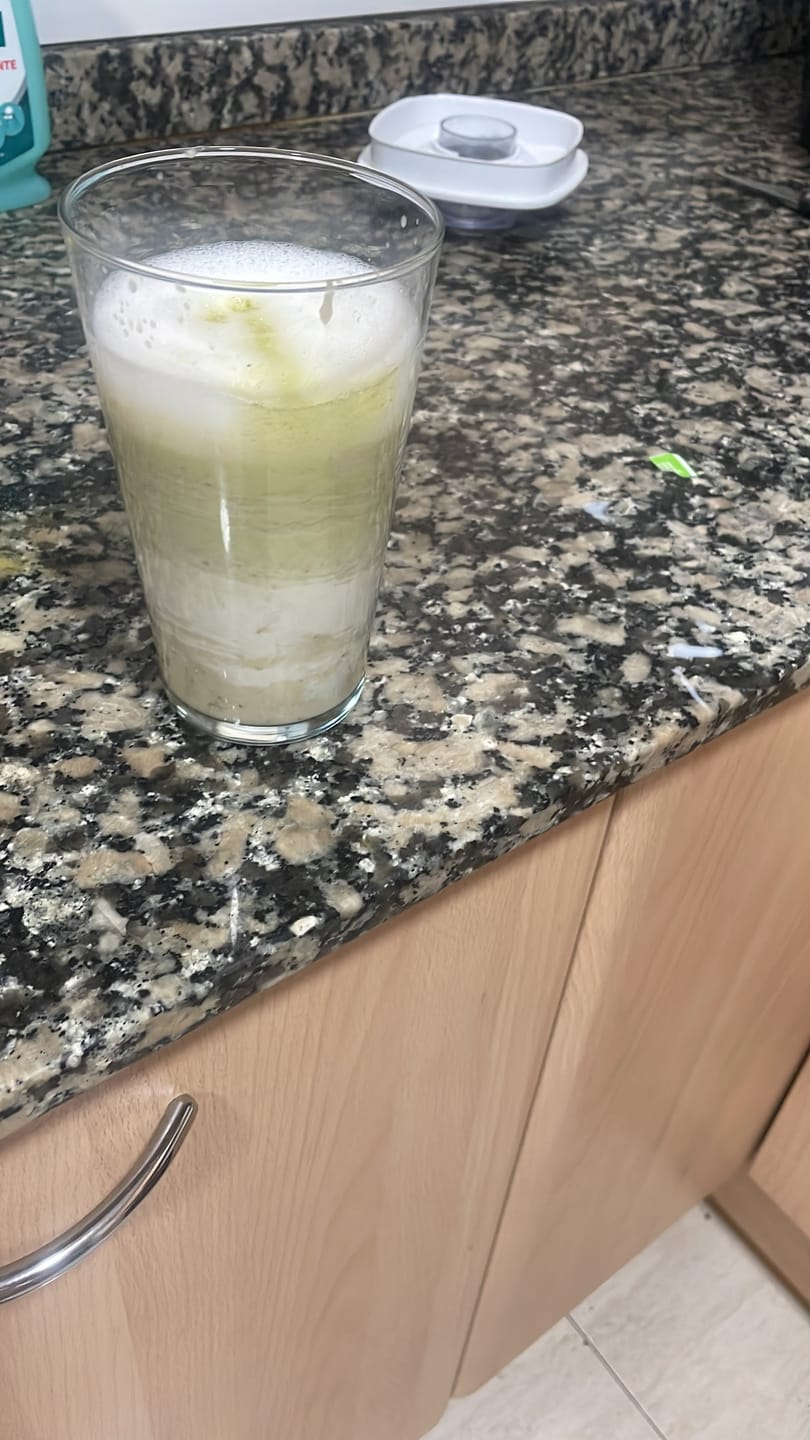 Customer photo review of Té Matcha Premium Plátano